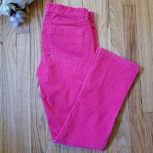 J. CREW Corduroy City Fit Jeans Red Orange 29S
